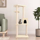 Vidaxl Cat Furniture avec Sisal Scratch Posts 123 cm Crème -Colored