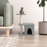 Vidaxl cat furniture with sisal scratching posts 48 cm light gray