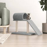 Vidaxl Cat Furniture s tunelem a žebříkem 55,5 cm světle šedá