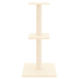 Vidaxl Cat Furniture z Sisal Scratosing Posts 73 cm kremowe kremowe