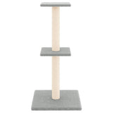 Vidaxl Cat Furniture avec Sisal Scratch Posts 73 cm Gris clair