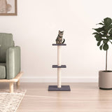 Vidaxl cat furniture with sisal scratching posts 73 cm dark gray