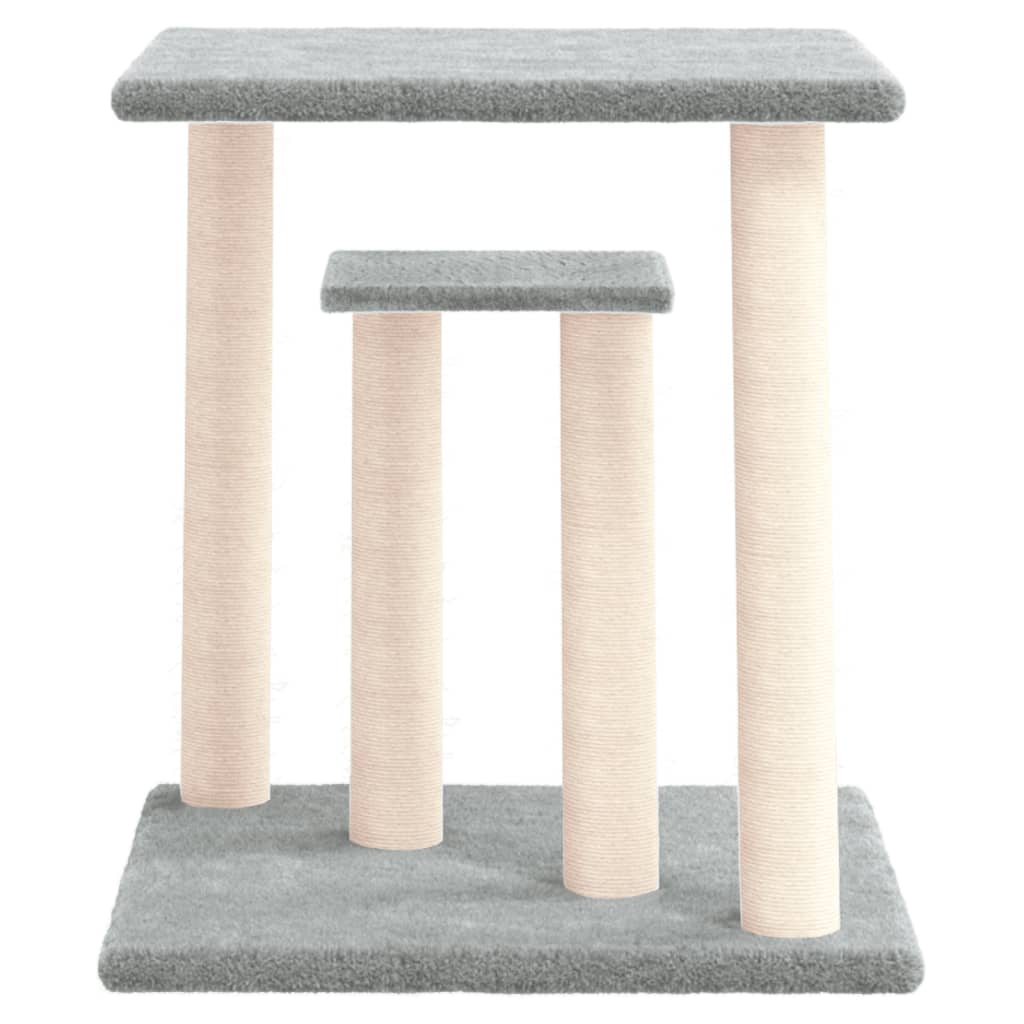 Vidaxl Scratching Post avec plates-formes 50 cm Gris clair