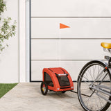 Vidaxl Bike Trailer Oxford a Iron Orange