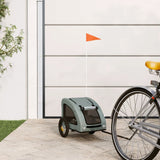 Vidaxl Bike Trailer Oxford a železnou šedou