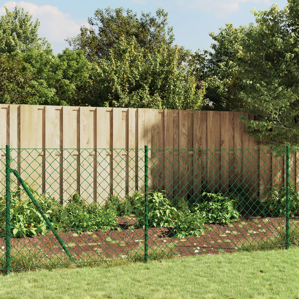 Fence a maglie Vidaxl con Flens 1x10 M Verde