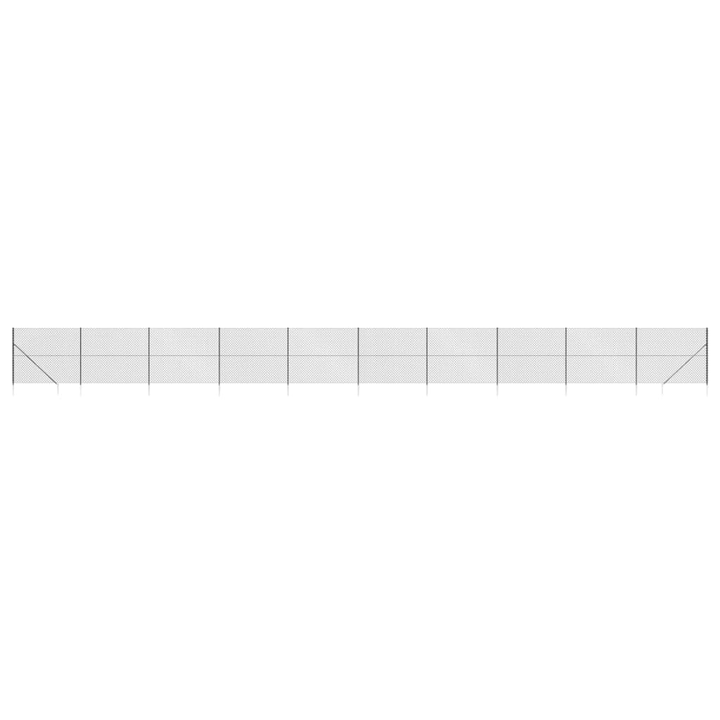 Vidaxl nettgjerde med bakkeankere 1,8x25 m Antracitt -farget