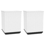 Vidaxl Fioters 2 St 30x30x37 cm Polypropene White