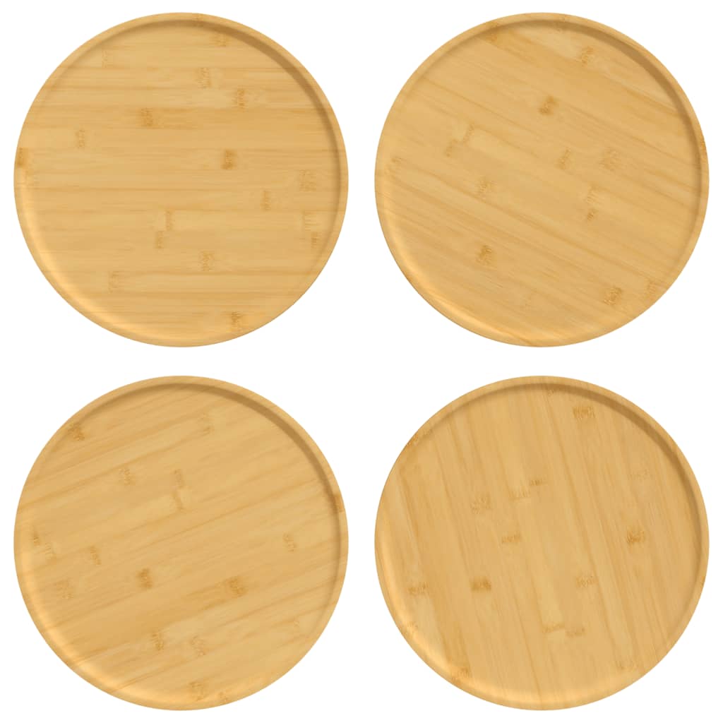 Piastre per pizza Vidaxl 4 pezzi Ø32x1,5 cm Bamboo