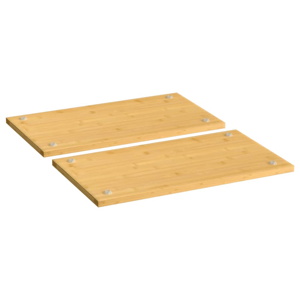 Vidaxl Hob Coverings 2 PCS 50x28x1.5 cm Bamboo