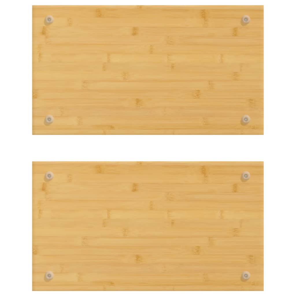 Vidaxl Hob Coverings 2 PCS 50x28x1.5 cm Bamboo