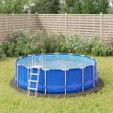 Vidaxl Pool terreno Ø366 cm poliestere geotessile grigio chiaro