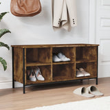 Vidaxl Shoe Cabinet 100x35x50 cm Vlastní dřevo uzené dubové barvy