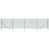 Vidaxl Mesh Mesh FET 2x10 M de acero galvanizado verde