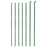 Vidaxl Mesh Mesh FET 2x10 M de acero galvanizado verde