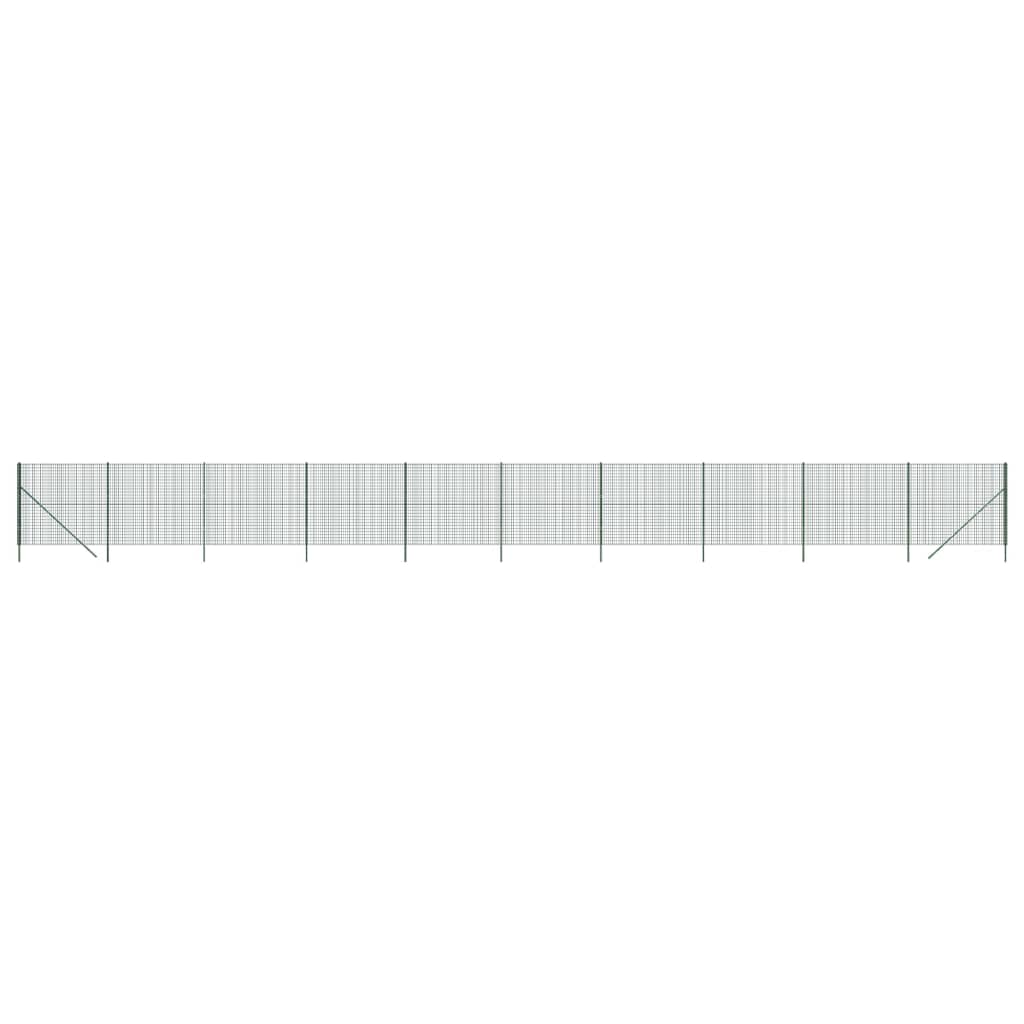 VidaXL Draadgaashek 1,8x25 m gegalvaniseerd staal groen