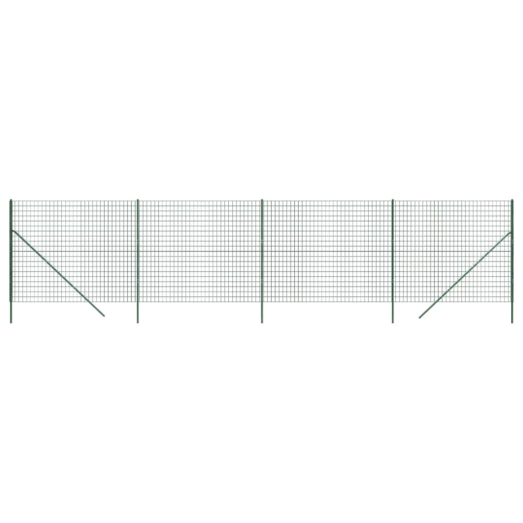 Vidaxl Wire Mesh FET 1,8x10 M Calwanizowany zielony zielony