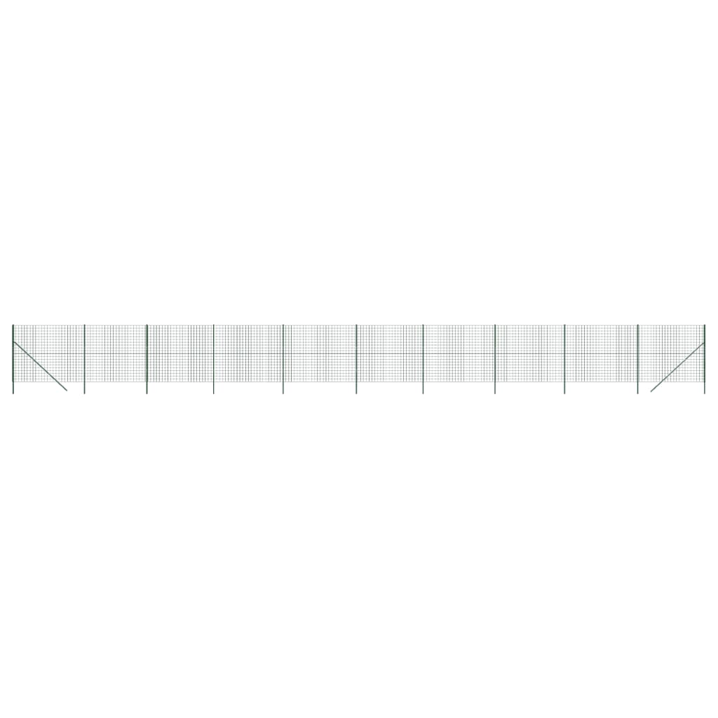 VidaXL Draadgaashek 1,8x25 m gegalvaniseerd staal groen