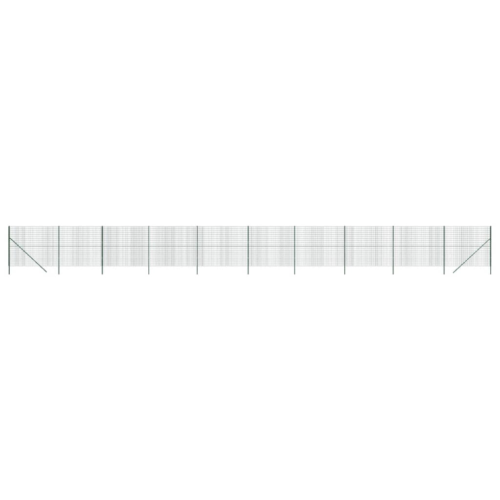 VidaXL Draadgaashek 2,2x25 m gegalvaniseerd staal groen