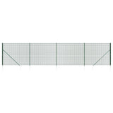 Vidaxl Wire mesh fet with ground anchors 1.8x10 m green