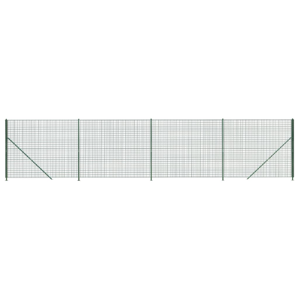 FET de maille filaire Vidaxl avec des flens 2x10 m vert