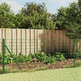 VidaXL mesh fence with flens 1x10 m green