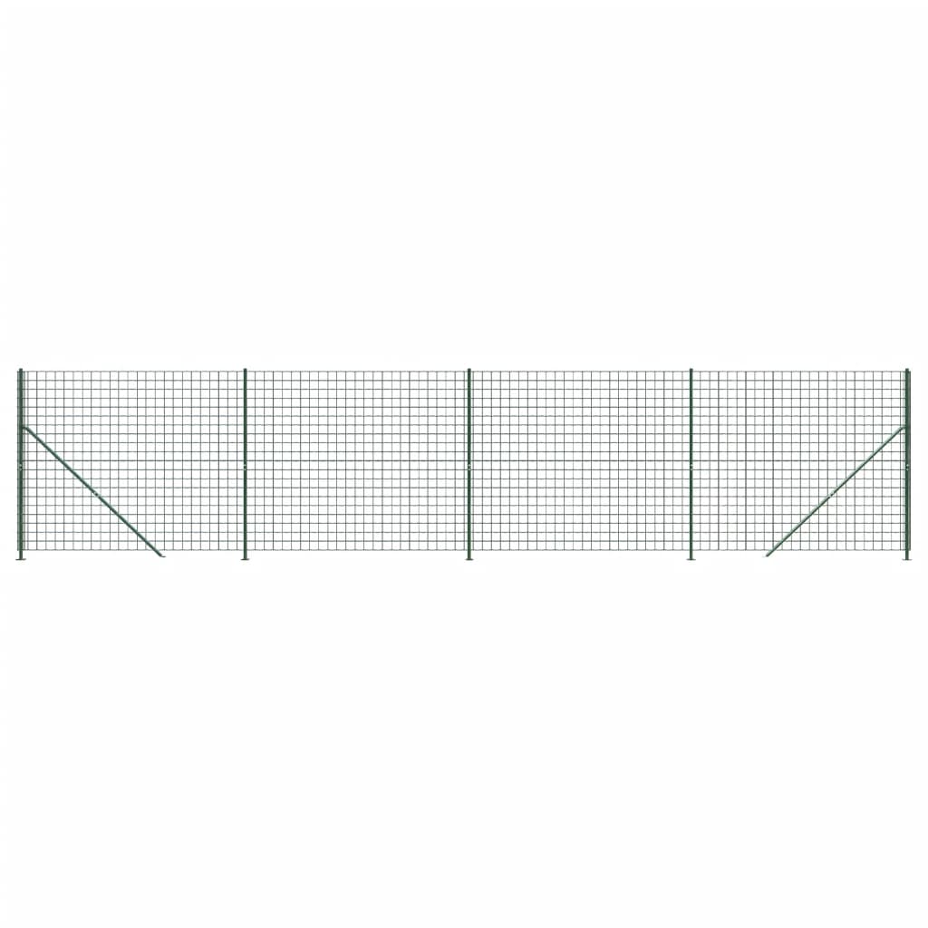 VidaXL Draadgaashek met flens 1,8x10 m groen