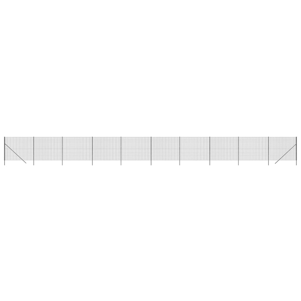 VidaXL Draadgaashek 1,8x25 m gegalvaniseerd staal antracietkleurig