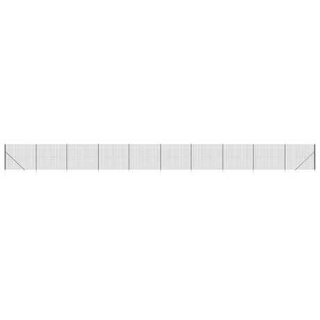 VidaXL Draadgaashek met grondankers 1,6x25 m antracietkleurig