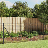 Vidaxl wire mesh fence with flens 1x10 m anthracite colored