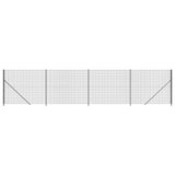 Vidaxl Wire Mesh FET med flens 1,8x10 m Antracitt -farget