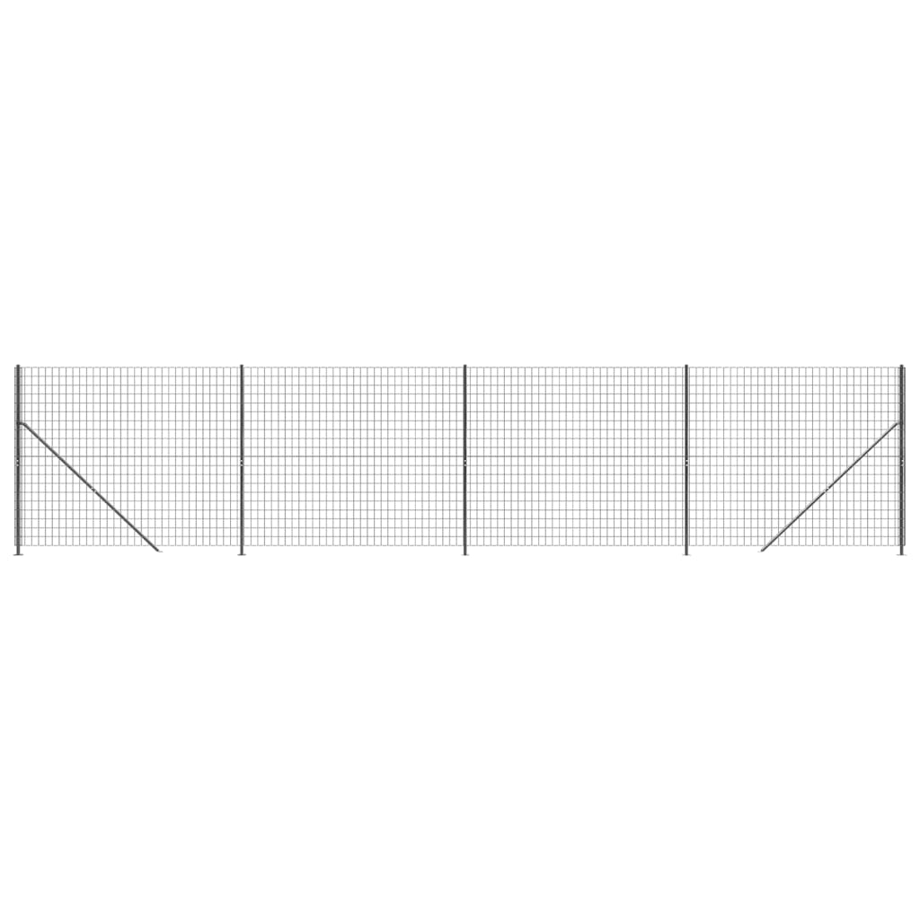 Vidaxl Wire Mesh FET med flens 1,4x10 m Antracitt -farget