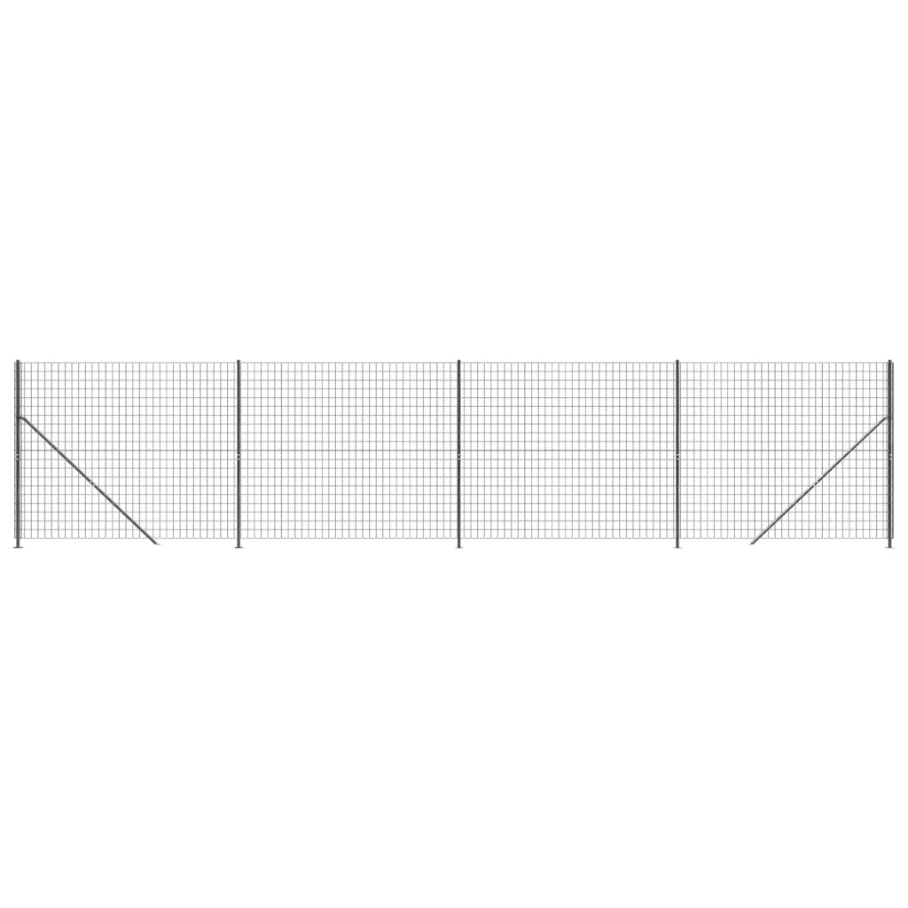 Vidaxl Wire Mesh Fet med flange 1,8x10 m Anthracite -farvet