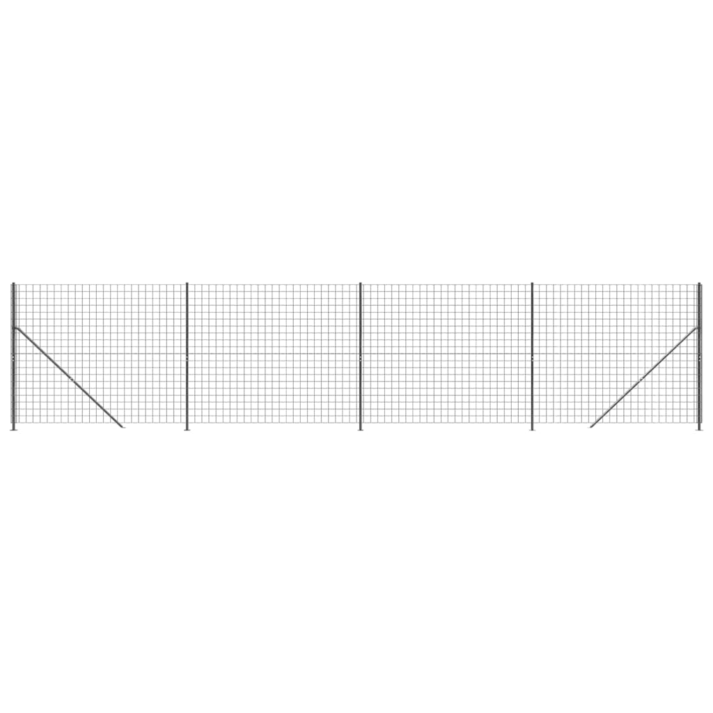 Vidaxl Wire Mesh Fet s flony 2x10 m antracite -colored