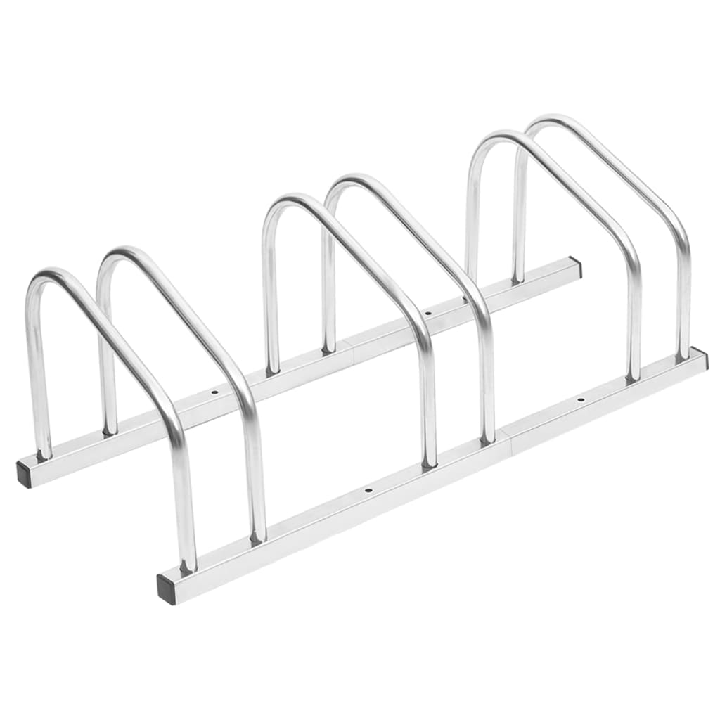 Vidaxl Rack para bicicletas para 3 bicicletas de acero galvanizado