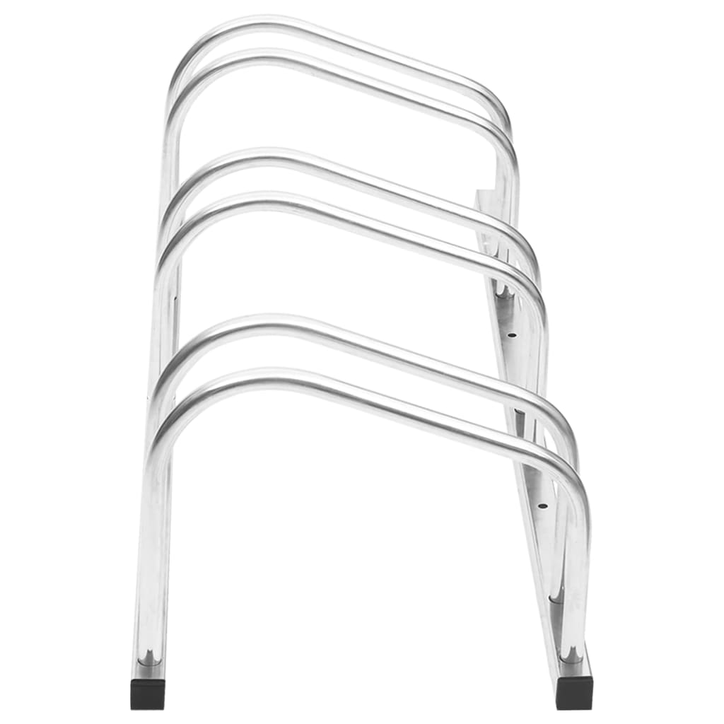 Vidaxl bicycle rack for 3 bicycles galvanized steel