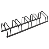 Vidaxl bicycle rack for 5 bikes steel black