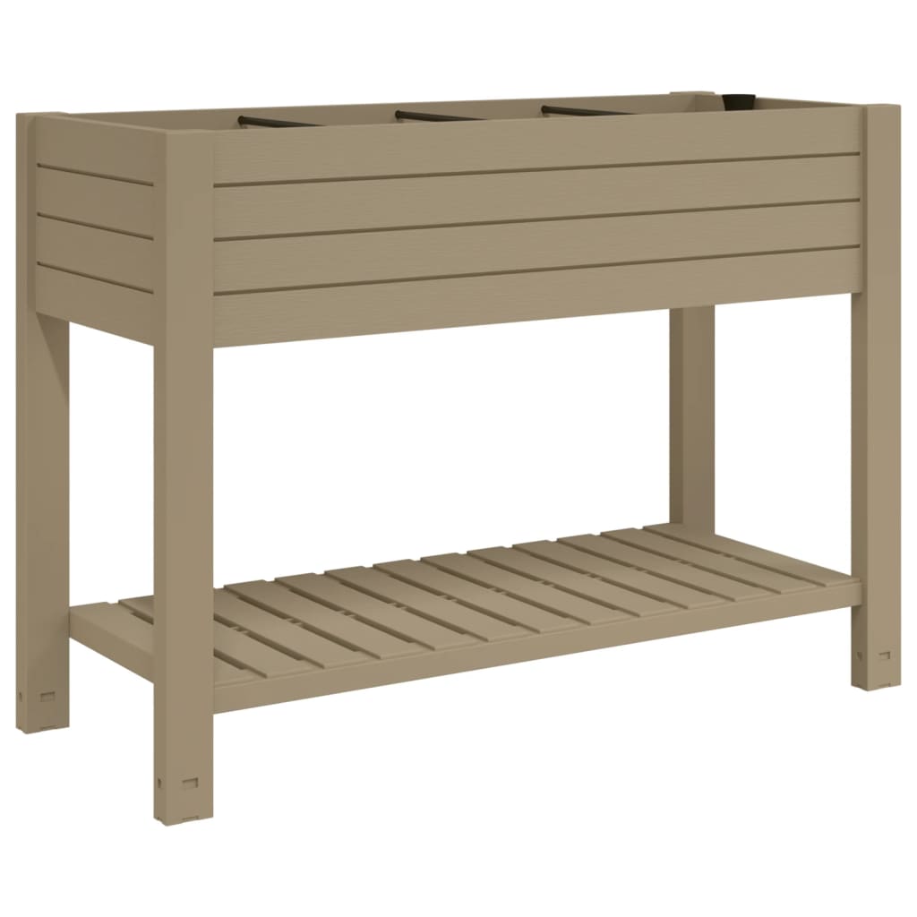 Vidaxl Planter surélevé 110x45x79 cm en polypropène brun clair