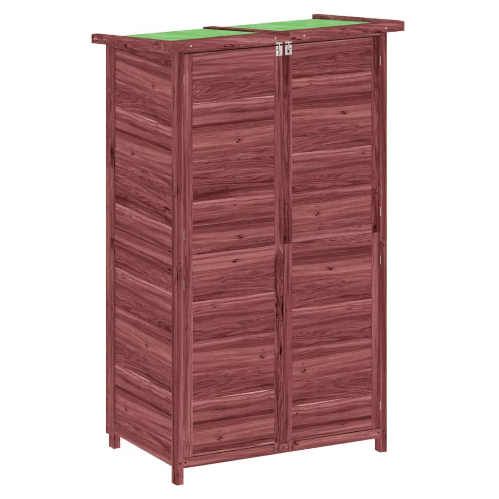 Vidaxl Garden Shed 83x57x140 cm Solid Pine Mugger -farvet