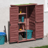 Vidaxl Garden Shed 83x57x140 cm Solid Pine Mugger -farvet