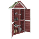 Vidaxl Garden Shed 89x52.5x175 cm Solid Pine Mocha -farvet