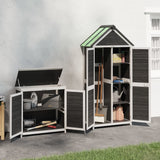 Vidaxl Garden Barn Juego de granero Solid Pine Gray