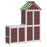 Vidaxl 2 pièces Garden Barn Set Solid Pine