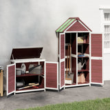 Vidaxl 2 pièces Garden Barn Set Solid Pine