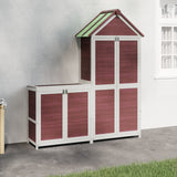 Vidaxl 2 pièces Garden Barn Set Solid Pine