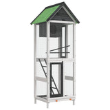 Vidaxl aviary 60x58.5x160 cm Solid pine Gray