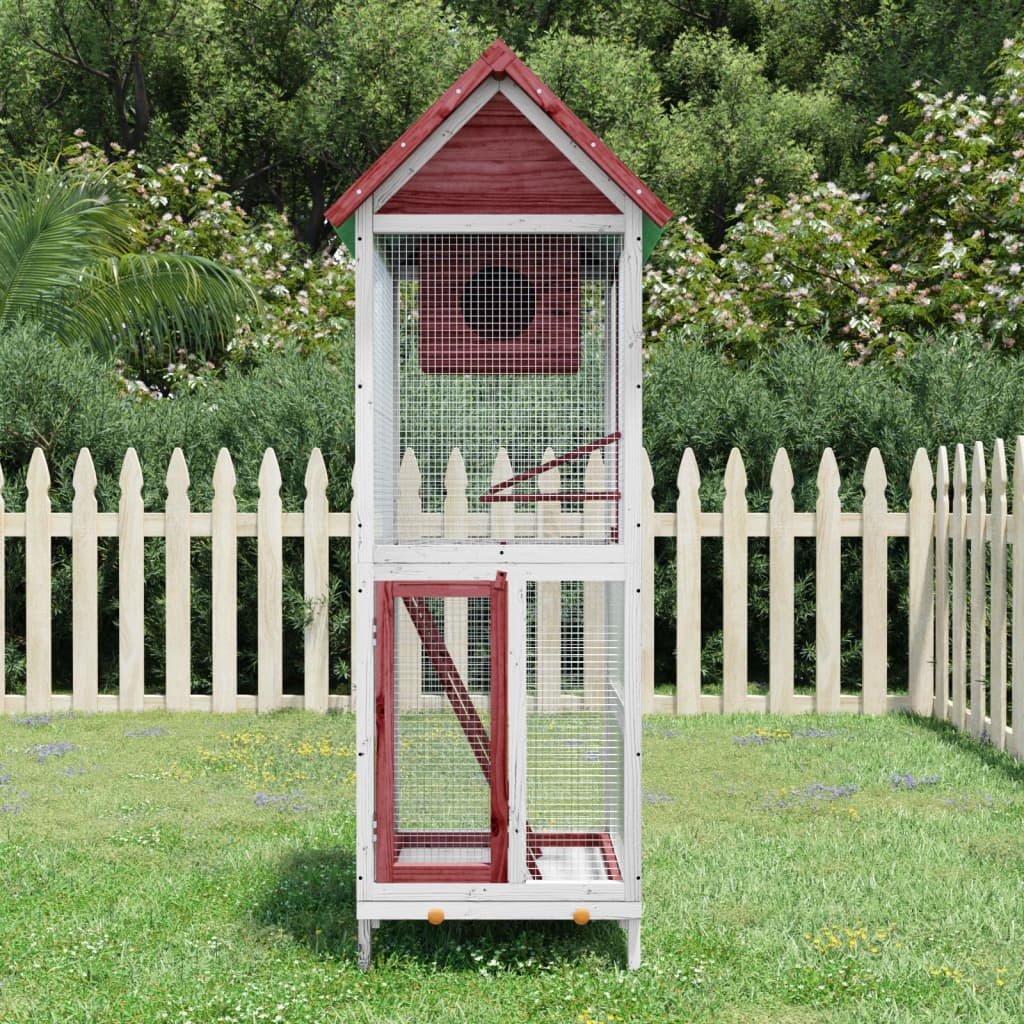 Vidaxl Aviary 60x58.5x160 cm pino solido