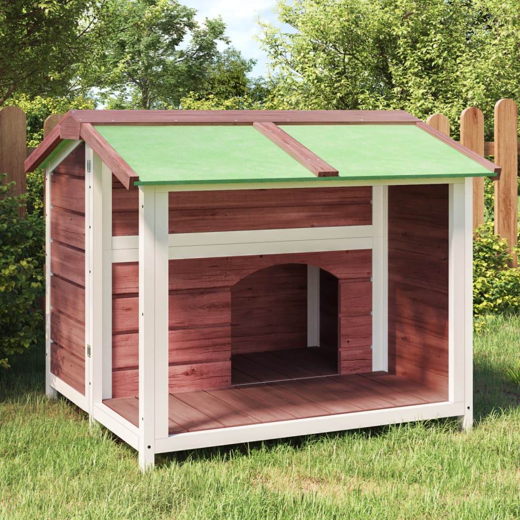 Vidaxl dog loft 96x87x80.5 cm solid pine mugger -colored