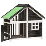 VidaXL dog loft 96x60.5x87 cm Solid pine Gray