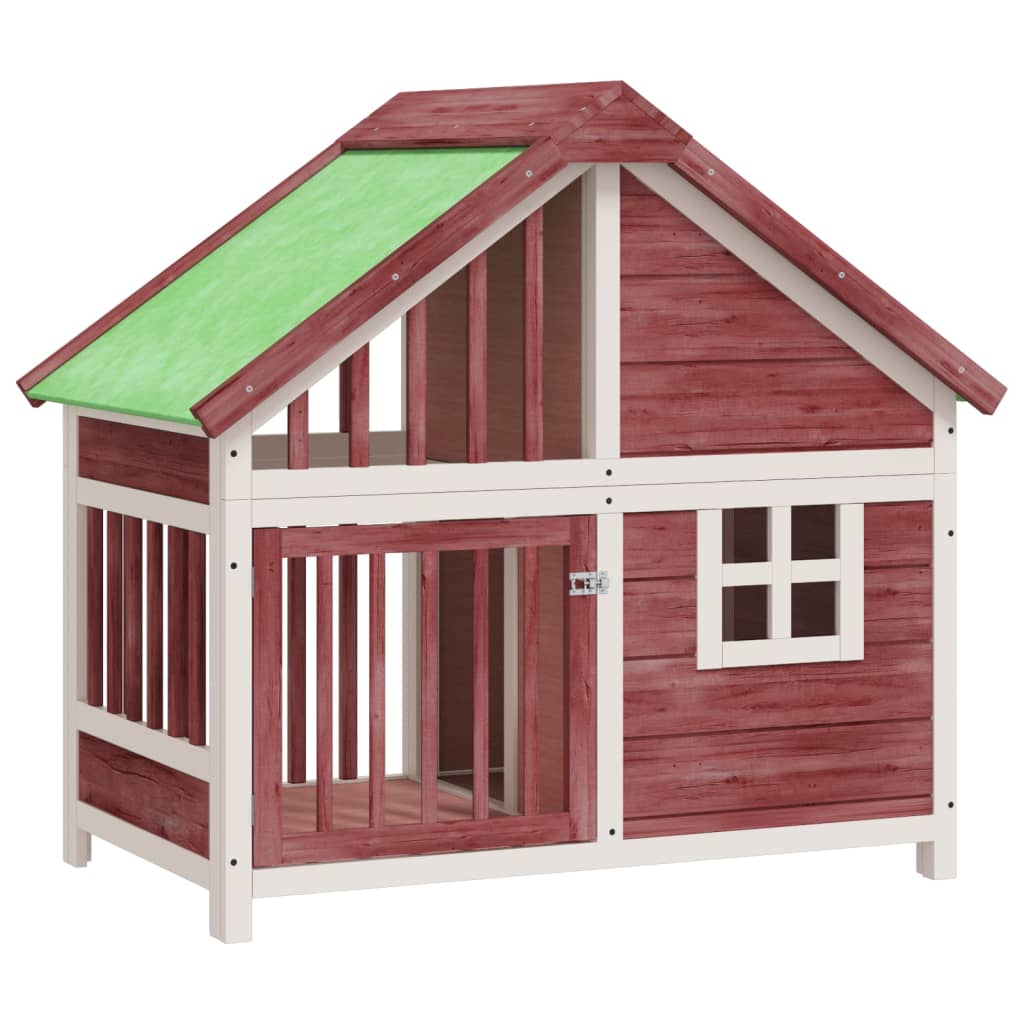 Vidaxl dog loft 96x60.5x87 cm solid pine mugger -colored